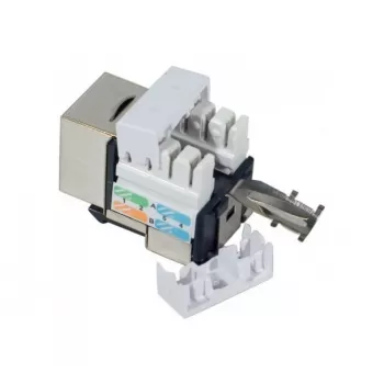 Keystone-module Tecline 272850 plat zwart RJ-45