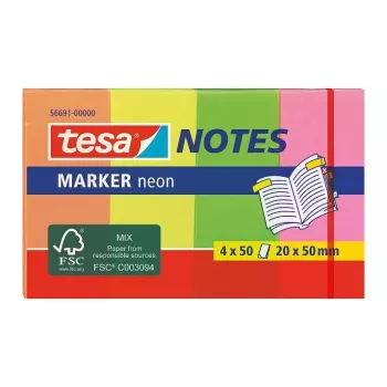 Plaknotitiepapier TESA 56691 rechthoekig meerkleurig