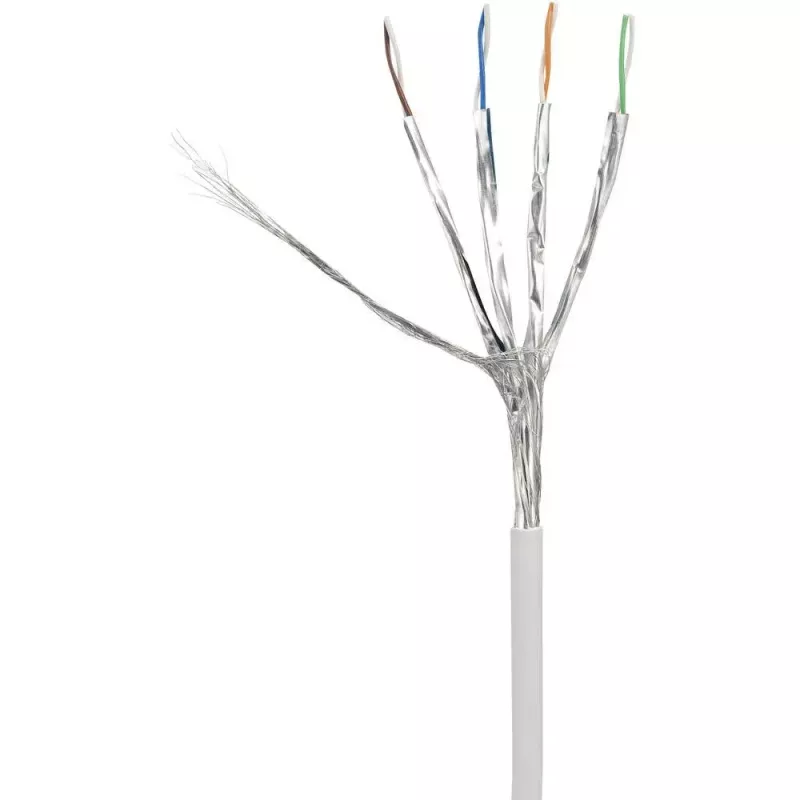 Netwerkkabel Renkforce RF-4149867 3m Cat6a S/FTP grijs