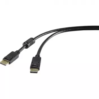 DisplayPort-kabel Renkforce RF-4212201 1,8 m zwart