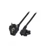 ACT Powercord stroomkabel CEE 7/7 stekker (haaks) - C5 (haaks) zwart 5 m