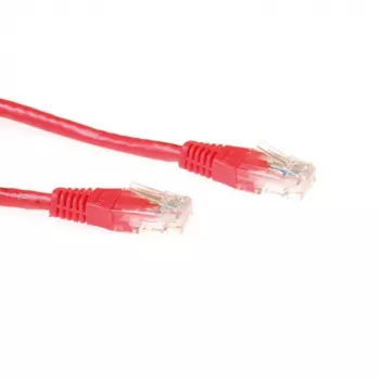 ACT rood 5 meter U/UTP CAT6A-patchkabel met RJ45-stekkers