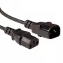 Netkabel ACT Powercord LSZH C13 - C14 zwart 5 m