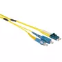 ACT 40 meter Singlemode 9/125 OS2 duplex robuuste glasvezelkabel met LC- en SC-stekkers