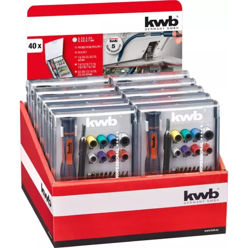 KWB 115700 Schroefbitset, 40 stuks