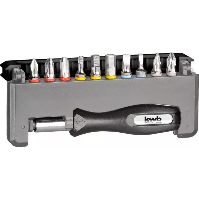 Schroefbitset KWB Industrial Steel Standard Handy Bit Box