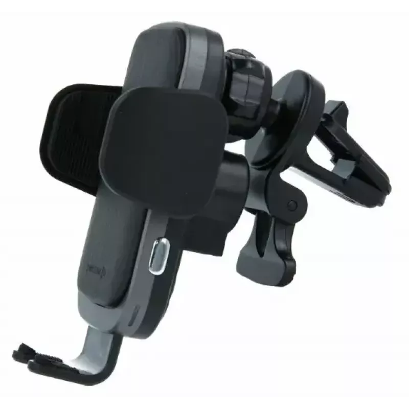 Swissten S-Grip W2-AV5 autohouder met draadloze 15 W-lader, met USB/USB-C-kabel, zwart