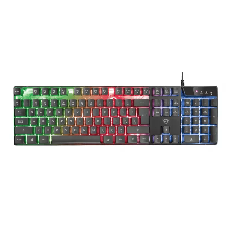 Trust GXT 835 Azor toetsenbord gaming USB Duits zwart