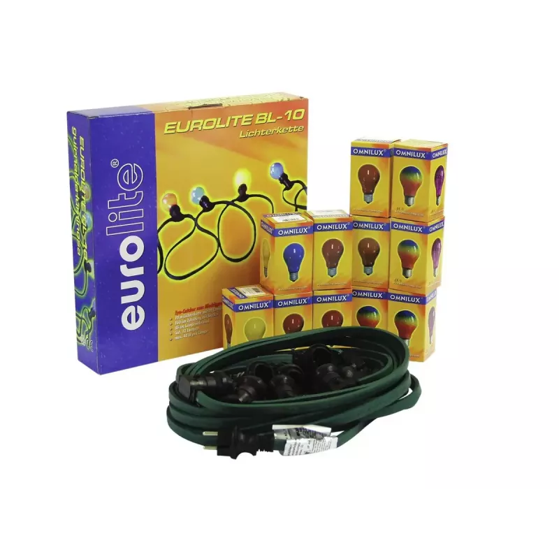 EUROLITE BL-10 E-27 Lichtketting met 12 lampen