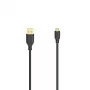 Hama Flexi-slim USB-kabel USB 2.0 0,75 m Micro-USB A USB A zwart