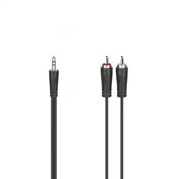 Hama 00200720 audiokabel 1,5 m 3,5 mm 2 x RCA zwart