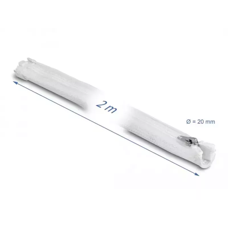 Kabelmantel DeLOCK 20827 wit
