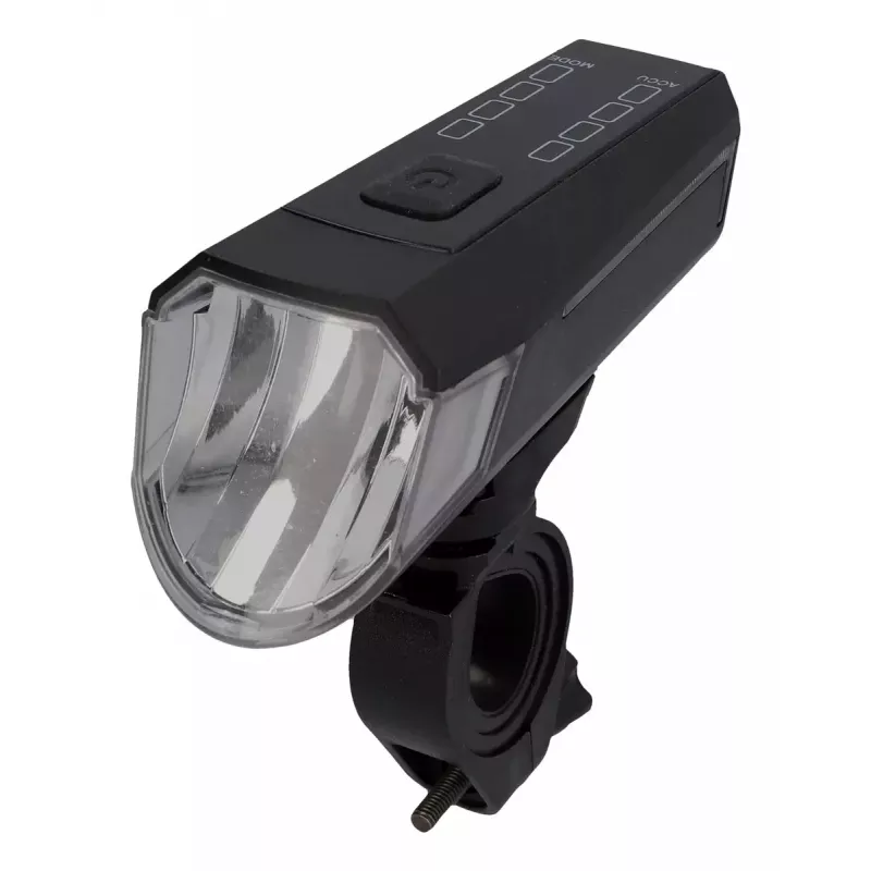 Fischer 50647 LED-fietsverlichtingsset op batterijen, 80 lux voorlicht