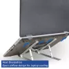 ACT opvouwbare laptopstandaard aluminium, 7-voudig in hoogte verstelbaar