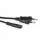 ACT Netsnoer Euro male naar C7 female, zwart, 0,25 m (AK5279)