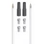 Hama Digitale Coaxkabel 20 m zwart, metaalkleur, wit