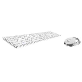 Rapoo 9850M toetsenbord muis inbegrepen Home RF draadloos Bluetooth QWERTZ Duits wit