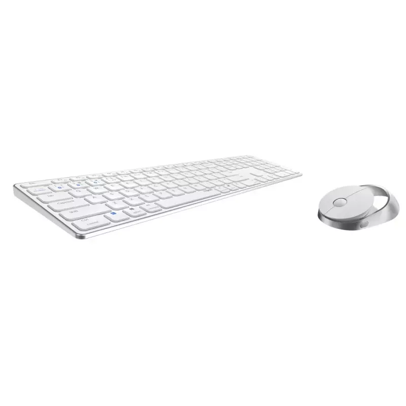 Rapoo 9850M toetsenbord muis inbegrepen Home RF draadloos Bluetooth QWERTZ Duits wit