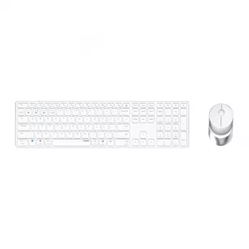 Rapoo 9850M toetsenbord muis inbegrepen Home RF draadloos Bluetooth QWERTZ Duits wit