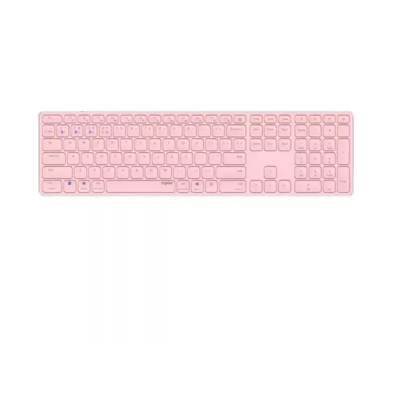 Rapoo E9800M toetsenbord draadloos Bluetooth QWERTZ Duits roze