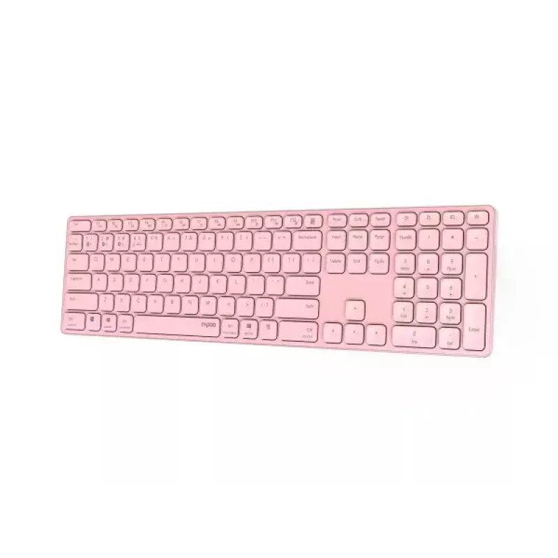 Rapoo E9800M toetsenbord draadloos Bluetooth QWERTZ Duits roze