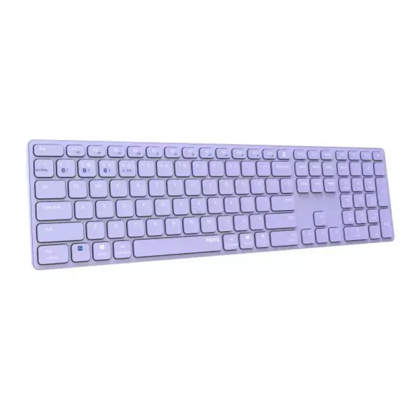 Rapoo E9800M toetsenbord draadloos Bluetooth QWERTZ Duits lila