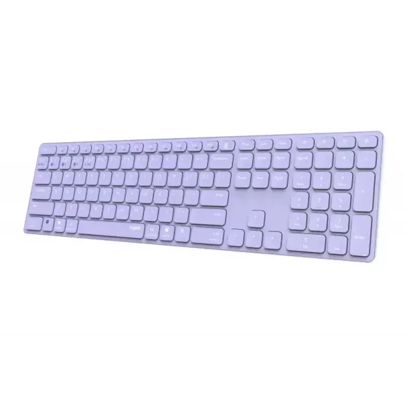Rapoo E9800M toetsenbord draadloos Bluetooth QWERTZ Duits lila