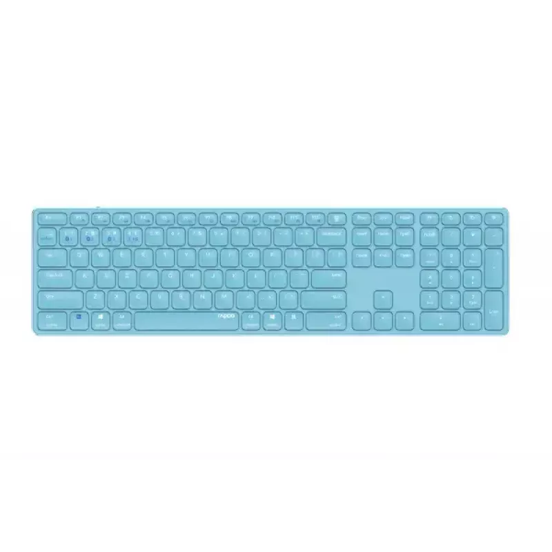 Rapoo E9800M toetsenbord Home RF draadloos Bluetooth QWERTZ Duits blauw