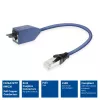 ACT blauw 2 meter LSZH S/FTP CAT6A MPTL verlengkabel met vergrendelingsbeveiliging RJ45-stekkers