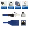 ACT blauw 2 meter LSZH S/FTP CAT6A MPTL verlengkabel met vergrendelingsbeveiliging RJ45-stekkers