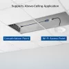 ACT blauw 10 meter LSZH S/FTP CAT6A MPTL verlengkabel met trekontlasting en RJ45-stekkers