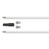 Hama 00179261 Coaxkabel 10 m zwart, metaalkleur, wit