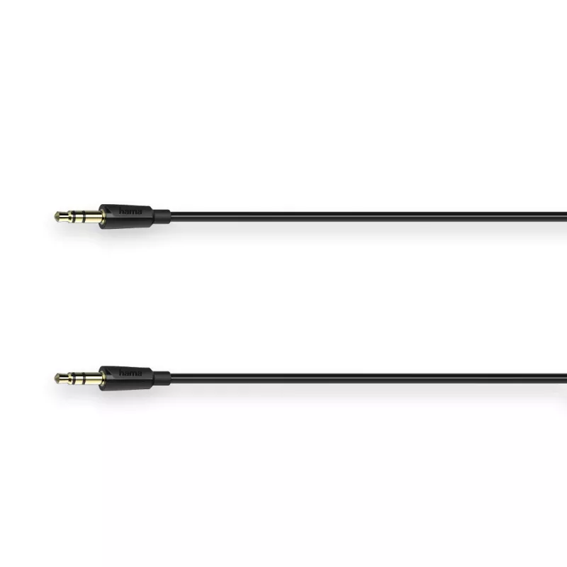 Audiokabel Hama Flexi-schlank 1,5 m 3,5 mm stekker naar stekker zwart