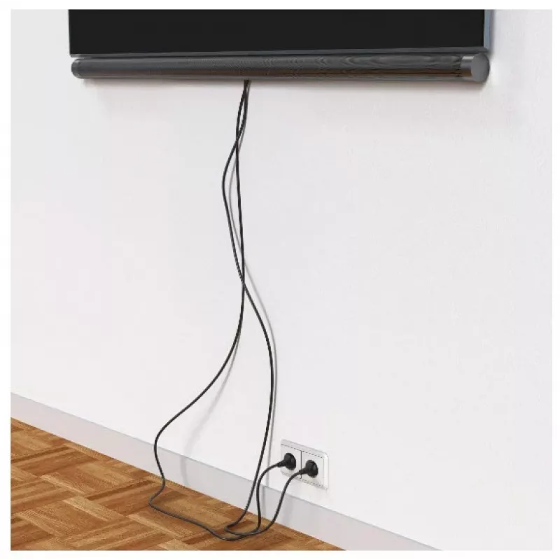 Hama 00220992 kabelgoot universele kabelorganizer zwart 1 stuk