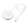 Hama MagCharge FC15 mobiele telefoon, smartphone wit USB draadloos laden snelladen binnen