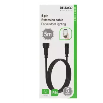 Stroomkabel Deltaco SH-OLC01 zwart 5 m
