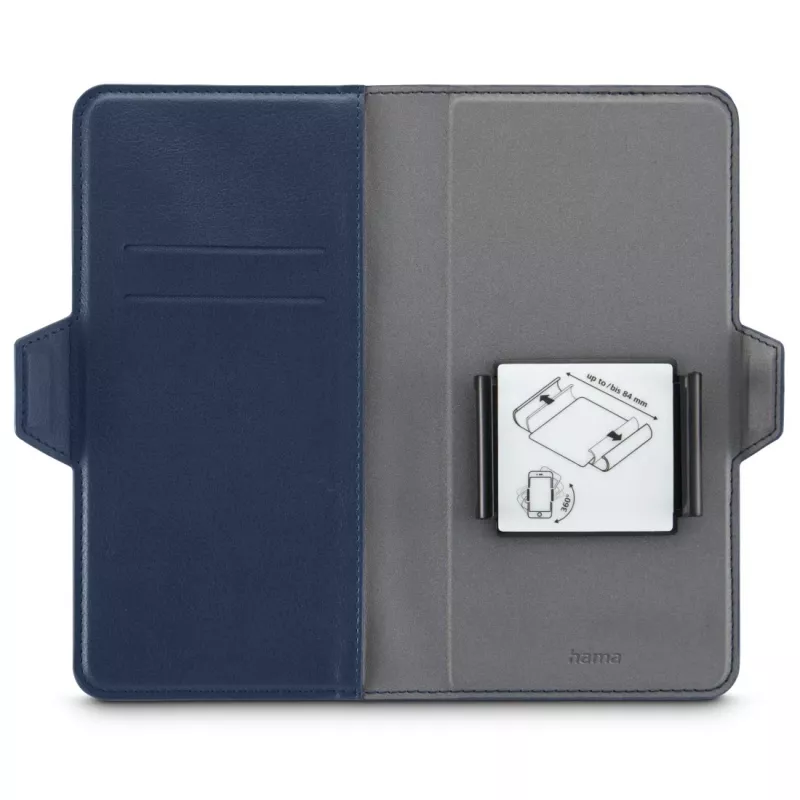 Hama 00118896 Eco universeel telefoonhoesje voor telefoons tot 8,0 x 17,0 cm, blauw