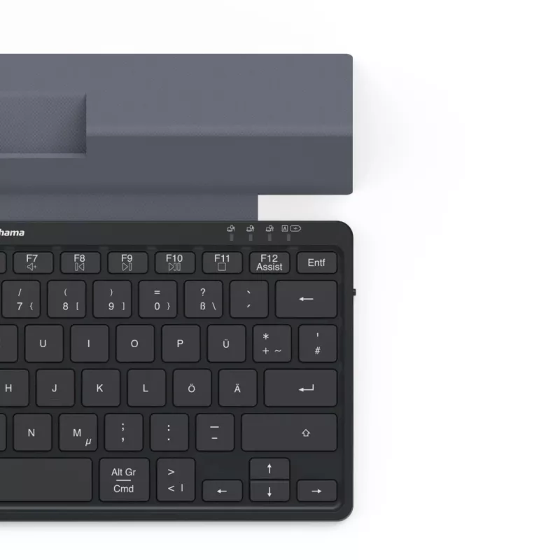 Hama Travel 600 QWERTZ Duits Bluetooth zwart, donkergrijs