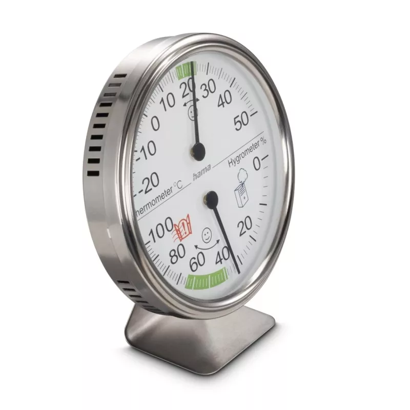 Hama Tahiti binnen-temperatuur- & luchtvochtigheidssensor mechanische omgevingsthermometer