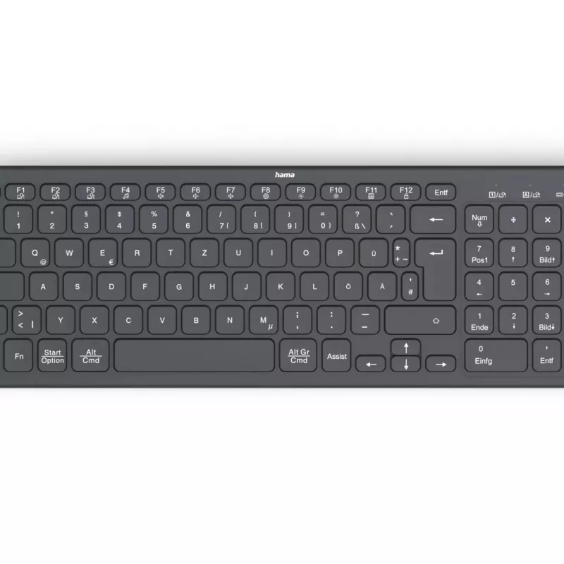 Hama WK-300 toetsenbord home/office RF draadloos + Bluetooth QWERTZ zwart