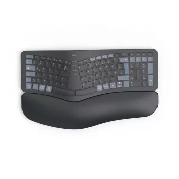 Hama WK-900 Ergo draadloos gesplitst multi-device-toetsenbord, LED, QWERTZ, zwart