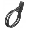 Hama 00178137 fietsslot zwart 650 mm kabelslot