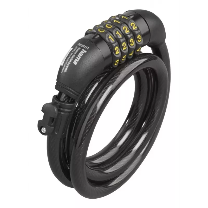 Hama 00178135 fietsslot zwart 1200 mm kabelslot