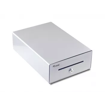 Equip kassalade voor kassasystemen (POS), 4 bankbiljetten-/4 muntvakken, uitneembare muntsleuven, RJ11-aansluiting, aluminium