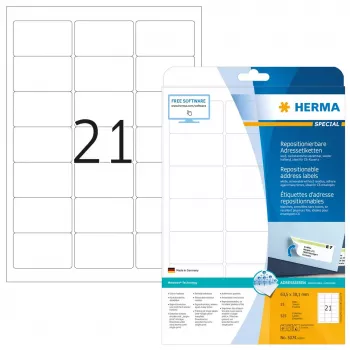 Herbruikbare adresetiketten HERMA 5074