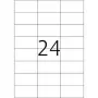 Transparante matte etiketten A4 HERMA 70x37 mm 600 stuks
