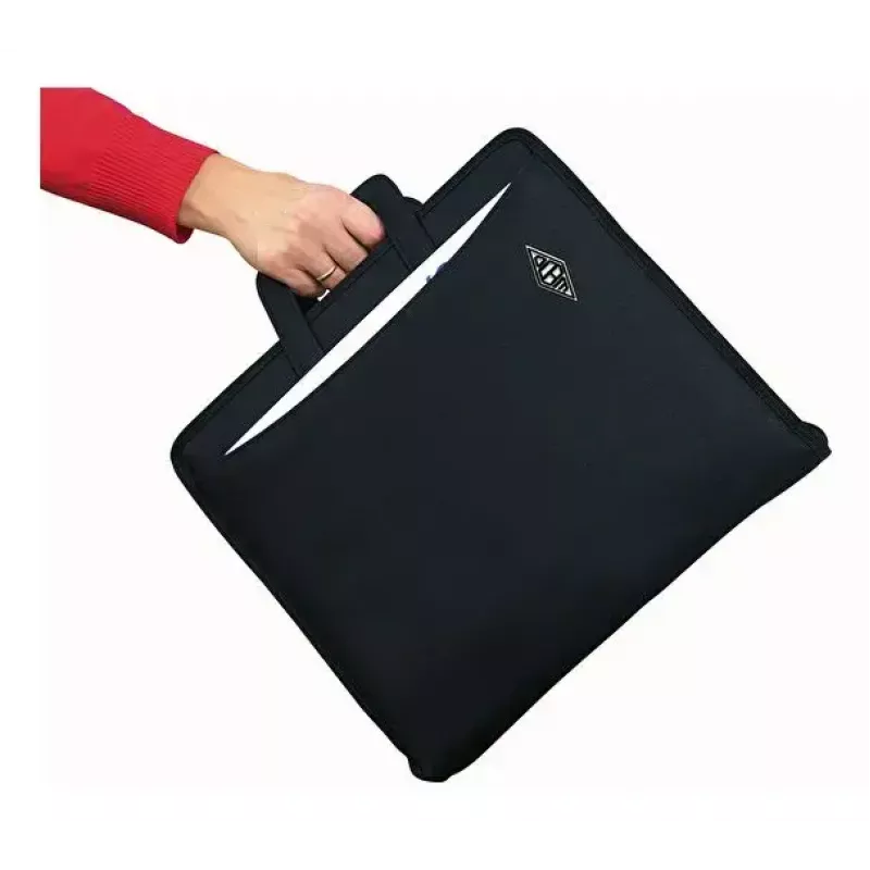 WEDO personal organizer 58 601 — documentenmap van kunststof en polyester voor A4 met visitekaartvak, zwart