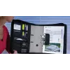 WEDO personal organizer 58 601 — documentenmap van kunststof en polyester voor A4 met visitekaartvak, zwart