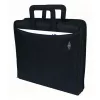 WEDO personal organizer 58 601 — documentenmap van kunststof en polyester voor A4 met visitekaartvak, zwart