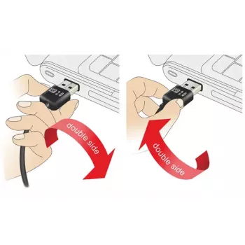 USB-kabel DeLOCK 5m USB 2.0 A - Mini-USB m/m 83381 zwart